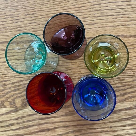 Château Orleans Multi Color Glass Cordial Decanter with Stopper Set - Picture 10 of 16